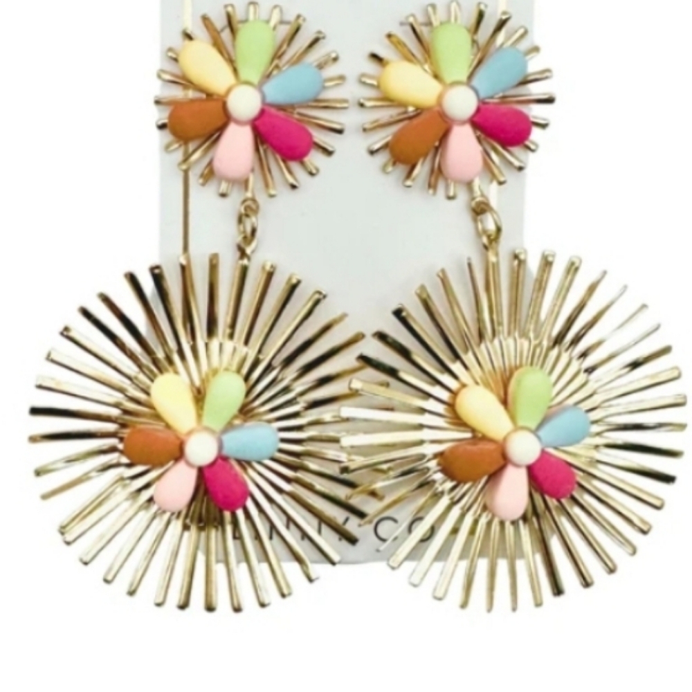 Linny Co Fiona Goldtone Earrings